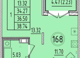 Продается 1-ком. квартира, 34.3 м2, Санкт-Петербург, Кокколевская улица, 6