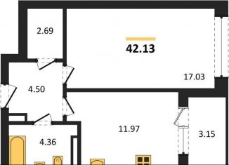 Продается 1-комнатная квартира, 42.1 м2, Воронеж, Центральный район