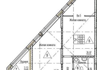 2-комнатная квартира на продажу, 74.8 м2, Воронеж, Железнодорожный район, набережная Чуева, 7