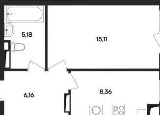 Продажа 1-ком. квартиры, 34.8 м2, Крым