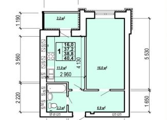 Продам 1-комнатную квартиру, 40.4 м2, Энгельс, улица Колотилова, 100