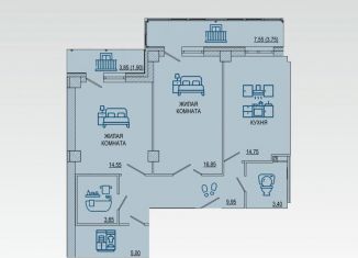 Продам 2-комнатную квартиру, 73.7 м2, Волгоград, Советский район