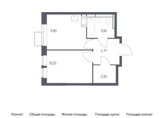 Продаю 1-комнатную квартиру, 31.8 м2, деревня Путилково