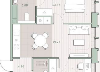 Продается 2-комнатная квартира, 55.7 м2, Москва, ЗАО