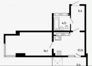 Продам 1-ком. квартиру, 41.4 м2, Симферополь, Центральный район, Севастопольская улица, 43Г