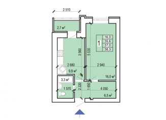 Продаю однокомнатную квартиру, 38.3 м2, Саратовская область