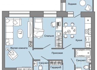 Продаю двухкомнатную квартиру, 52 м2, село Первомайский, ЖК Знак, улица Строителя Николая Шишкина, 11к1