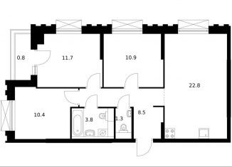 Продаю 3-комнатную квартиру, 70.2 м2, Москва, ЮЗАО