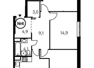 3-ком. квартира на продажу, 96.8 м2, Москва, Винницкая улица, 8к2, ЖК Настоящее