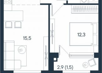 2-комнатная квартира на продажу, 41.5 м2, Пермский край