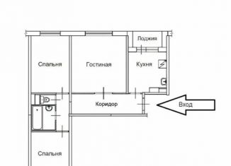 Сдаю 3-ком. квартиру, 65 м2, Королёв, проспект Космонавтов, 5