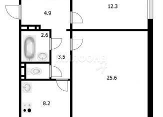 Продается 2-ком. квартира, 58.1 м2, Новосибирск, Кировский район, улица Виктора Шевелёва, 26