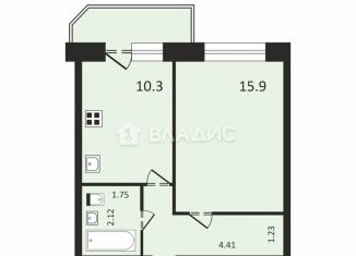 Продажа 1-комнатной квартиры, 36.2 м2, Вологда, улица Лётчика Каберова, 9