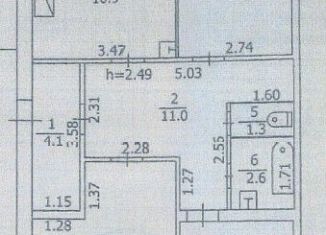 Продается 3-ком. квартира, 64.9 м2, Томская область, Советская улица, 62