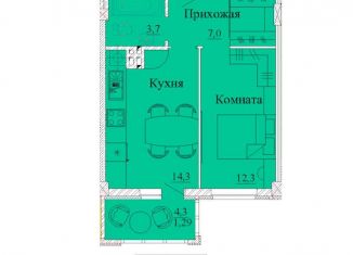 Продаю однокомнатную квартиру, 41.6 м2, Ивановская область