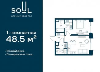 Продается 1-ком. квартира, 48.5 м2, Москва, станция Красный Балтиец, Часовая улица, 30с2