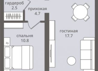 Продажа 2-комнатной квартиры, 44.2 м2, Калининградская область