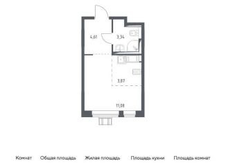 Квартира на продажу студия, 22.9 м2, село Ям, улица Мезенцева, 5