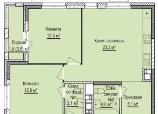 3-ком. квартира на продажу, 63 м2, Удмуртия