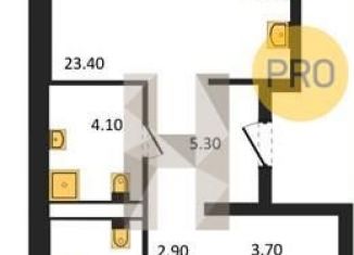 Продается 2-ком. квартира, 68.9 м2, Казань, улица Журналистов, 52