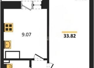 Продается 1-комнатная квартира, 32.7 м2, Ленинградская область, Тихая улица, 13к3