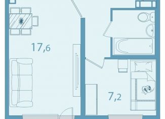 Продажа двухкомнатной квартиры, 38.2 м2, Томская область, улица Славского, 26