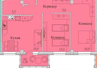 Продаю 2-комнатную квартиру, 75.2 м2, Иваново