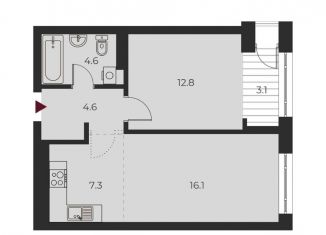 Продается 2-ком. квартира, 47 м2, Новосибирск, Заельцовский район