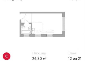 Продаю квартиру студию, 26.3 м2, Москва, Южнопортовый район