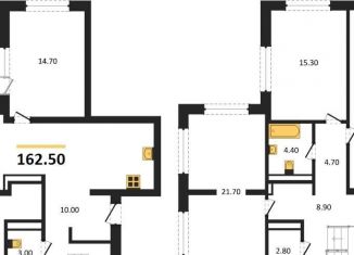 Продаю 4-ком. квартиру, 162.5 м2, Новосибирск, метро Речной вокзал