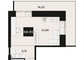 Продажа 1-ком. квартиры, 44.4 м2, Хабаровский край