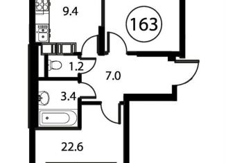 Продается 2-комнатная квартира, 61.3 м2, Домодедово