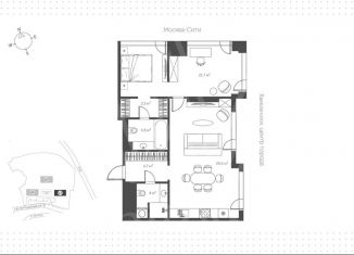 Продаю трехкомнатную квартиру, 68 м2, Москва, 1-й Сетуньский проезд, вл8