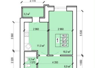 Продажа 1-комнатной квартиры, 40.4 м2, Саратовская область, улица Колотилова, 100