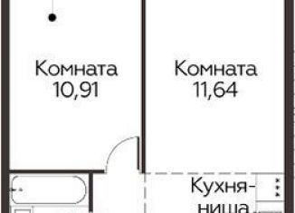 Однокомнатная квартира на продажу, 35.5 м2, Одинцово