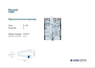 Продается двухкомнатная квартира, 34.5 м2, Ижевск, Ленинский район