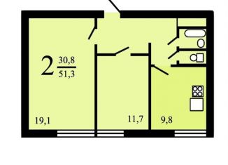 Продам 2-комнатную квартиру, 51.8 м2, Москва, Библиотечная улица, 6, ЦАО