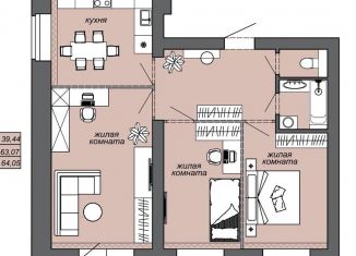 Продам 3-ком. квартиру, 64.1 м2, Хабаровский край, Центральная улица