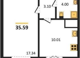 Продажа 1-комнатной квартиры, 35.6 м2, Воронежская область, Цимлянская улица, 10В