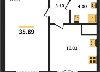 Продам однокомнатную квартиру, 35.9 м2, Воронеж, Цимлянская улица, 10В