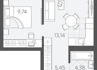 Продам 1-ком. квартиру, 36 м2, Тюмень, улица Вадима Бованенко, 11