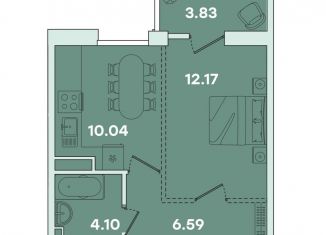 Продажа 1-комнатной квартиры, 36.7 м2, Иркутская область, улица Петрова, 16