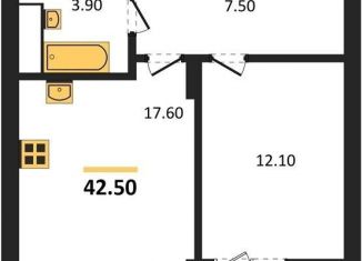 Продается однокомнатная квартира, 42.5 м2, Воронеж, Железнодорожный район, бульвар Содружества, 1