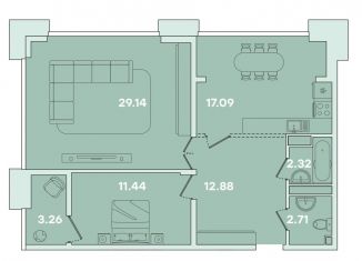 Продам 2-ком. квартиру, 78.8 м2, Иркутск, улица Петрова, 16