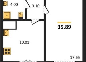 Продается 1-комнатная квартира, 35.9 м2, Воронежская область, Цимлянская улица, 10В