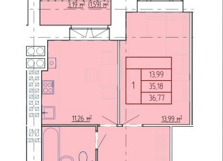 Продается 1-комнатная квартира, 36.8 м2, Кострома, Заволжский район