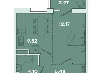 Продаю однокомнатную квартиру, 35.5 м2, Иркутск, улица Петрова, 16