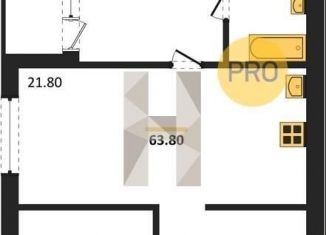 2-ком. квартира на продажу, 63.8 м2, Новосибирск, метро Октябрьская