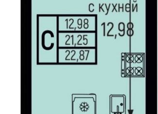 Квартира на продажу студия, 22.9 м2, Краснодарский край