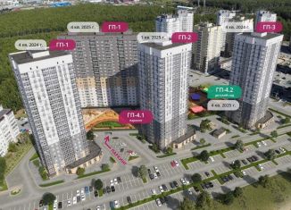 3-комнатная квартира на продажу, 74.3 м2, Тюмень, улица Мельникайте, 2к17